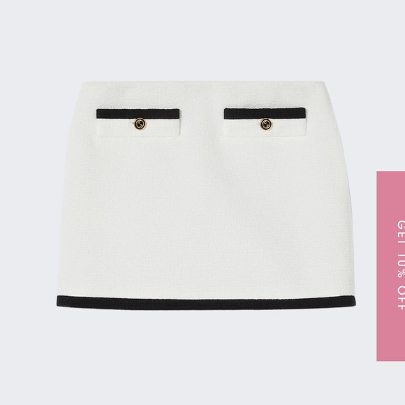 Gucci COTTON TWEED SKIRT OFF WHITE - Picture 1 of 6